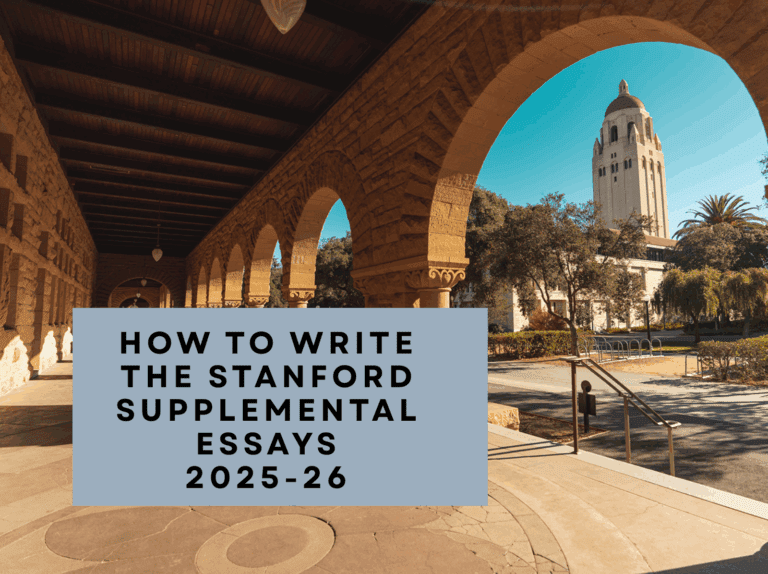 Writing the Stanford Supplemental essays